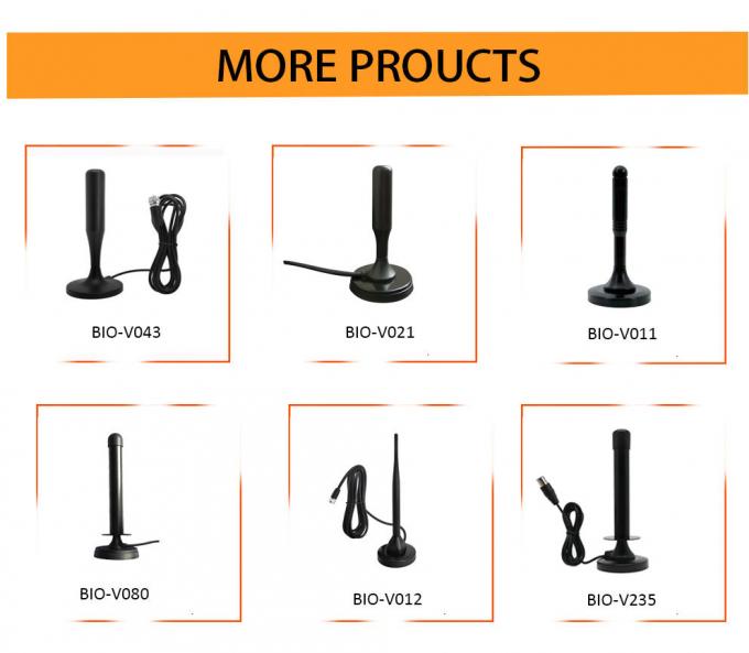 120 ไมล์ 3 - 4dBi โพลาไรซ์เชิงเส้น UHF เสาอากาศ HDTV ดิจิตอล 7