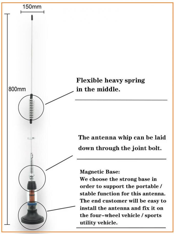 เสาอากาศ CB สำหรับรถยนต์ / รถบรรทุกระยะไกล 26 - 28MHz 1