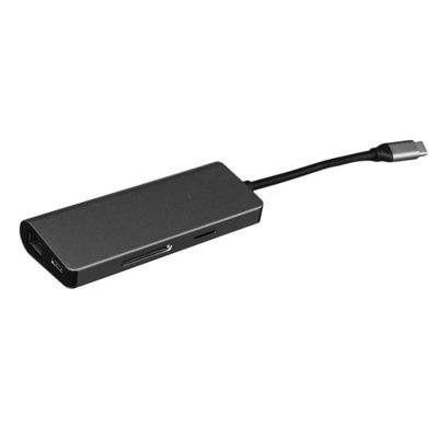 5-8 พอร์ต USB Type C Hub Adapter แล็ปท็อป Mac Book Docking Station