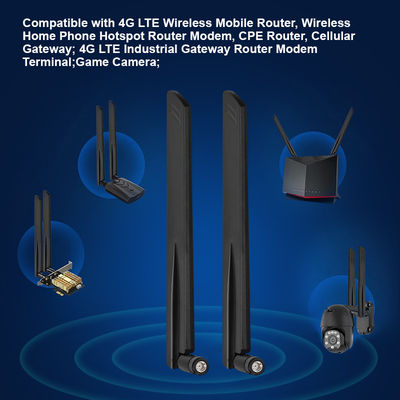 แอนเทนนา 12dbi 5g ที่มีอัตราการเพิ่มสูง sma สามารถบิดได้ 600-6000Mhz ส่งสัญญาณที่มั่นคง ออมนิ 5G แอนเทนนาสําหรับรูเตอร์มือถือไร้สาย