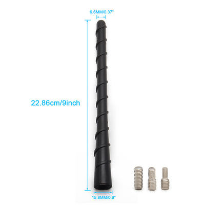 สําหรับ GM อุปกรณ์รับรองการล้าง Antenna Short Replacement Spiral Antenna ยางยืดหยุ่นตรงที่มีการรับวิทยุ FM/AM ที่ดีที่สุด