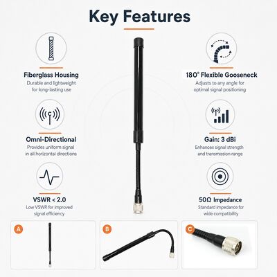 CS Antenna 433-510MHz Antenna ระบบวิทยุสองทางสูงสําหรับ UV-K5 UV-K58 UV-K6 และวิทยุสองทางมืออื่น ๆ