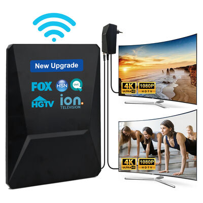 อัตราการปรับปรุงใหม่ Smart HDTV Antenna Digital HD 4K 1080P เสริมเสียง 30dbi ระยะยาว UHF Free Channel Outdoor Plastic Aerial
