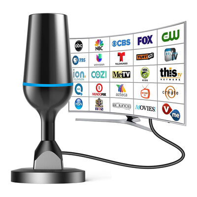 เสาอากาศทีวีดิจิทัลในร่มระยะไกล 4K 1080p HDTV สำหรับสมาร์ททีวีทุกรุ่น รองรับช่องท้องถิ่น ทำจากพลาสติก
